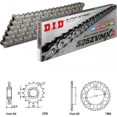 D.I.D Řetězová sada Honda CB 650 R 19-24 – Hledejceny.cz