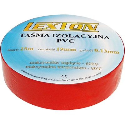 Lexton izolačná páska 25 m červená