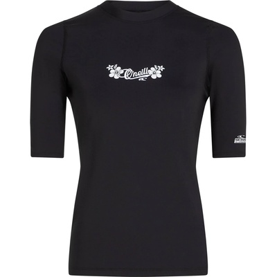 O'Neill Дамска плажна тениска от ликра O'Neill Women's Skins S/S Lycra - Black Out (150-6560-0112)