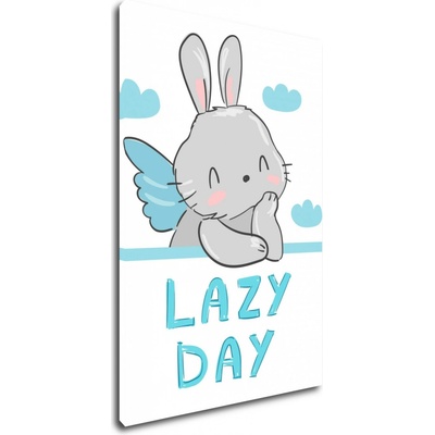 Impresi Obraz Blue and grey bunny - 60 x 90 cm
