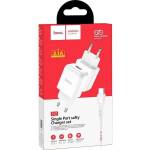 hoco. Зарядно 220V HOCO N2 / 2.1A + Type C USB (365472)
