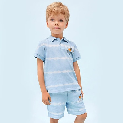 Mayoral Бермуди трикотаж tie dye за момче Майорал в синьо