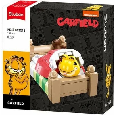 Sluban B1221E Garfield v posteli