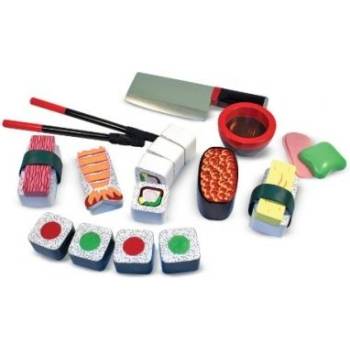 Melissa & Doug - Дървен комплект за рязане - Суши (12608)