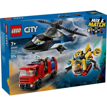 LEGO® City - Helicopter, Fire Truck & Submarine Remix (60462)