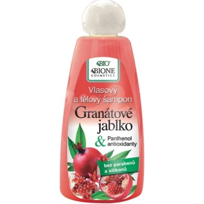 Bio Bione granátové jablko Vlasový a telový šampón 260 ml