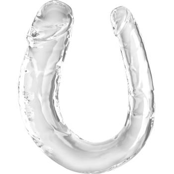 Image 1 of Pipedream King Cock Double Trouble Medium Clear