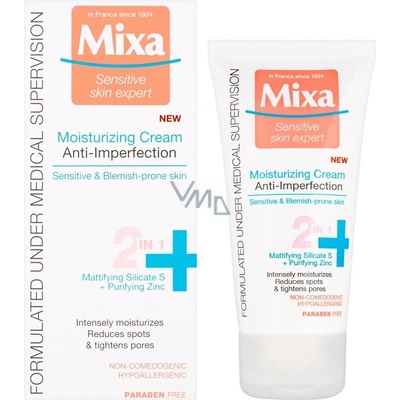 Mixa hydratační krém proti nedokonalostem pleti 2v1 50 ml