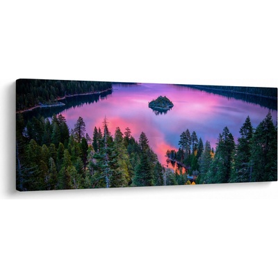 Obraz - Jezero Tahoe, Sierra Nevada, Kalifornie, USA, jednodílný 100x40 cm – Hledejceny.cz