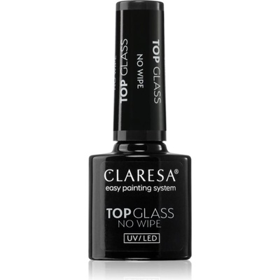 Claresa UV/LED Top Glass No Wipe топ лак за защита и блясък без лепкавост 5 гр