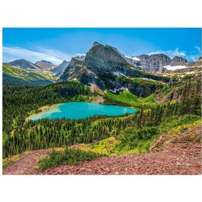 Castorland Jezero Grinnell Národní park Glacier USA 3000 dílků