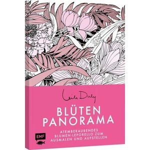 Blüten-Panorama | Atemberaubendes Blumen-Leporello zum Ausmalen und Aufstellen | Leila Duly (ISBN: 9783745930856)