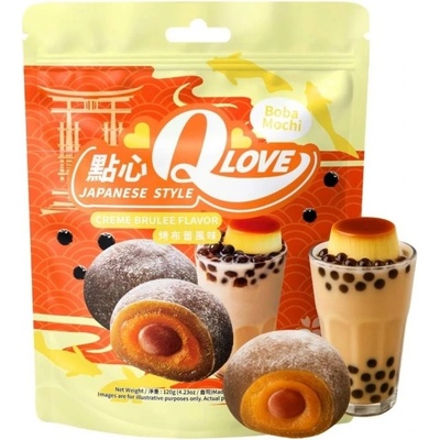Qlove японски бисквитки Boba Creme Brulee 120 г