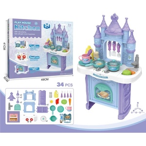 Armtoys ДЕТСКА ГОЛЯМА КУХНЯ ЗАМЪК С ВОДА 34 ЧАСТИ - armtoys