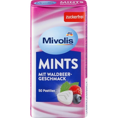 Mivolis pastilky s příchutí lesního ovoce a mentolu 35 g