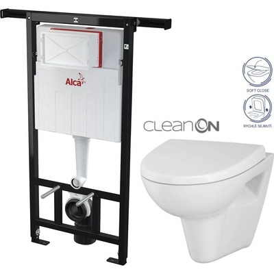 Alcadrain WC CERSANIT CLEANON PARVA + SEDÁTKO AM101/1120 X PA1