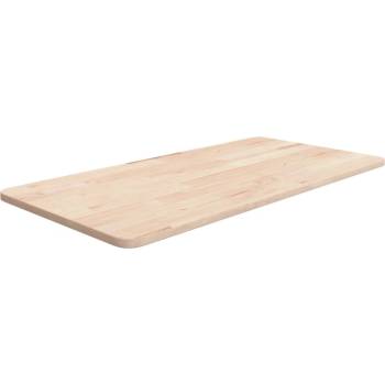 Image 1 of vidaXL Плот за баня 80x40x1, 5 см необработено масивно дърво (342924)