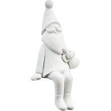 Storefactory Vánoční figurka Nisse White bílá barva keramika