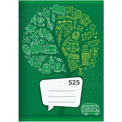 JUNIOR Sešit 525 A5 20 listů čtvereček