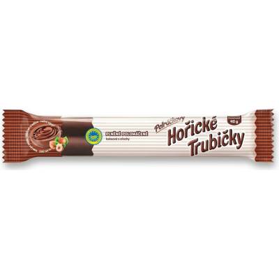 Petráčkovy Hořické trubičky polomáčené plněné kakaové s ořechy 40 g