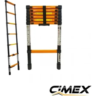 CIMEX Стоманена телескопична стълба cimex dlt212s/ 3.8 м (dlt212s)