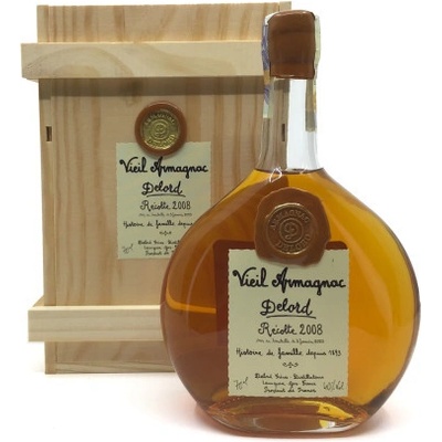 Armagnac Delord Millésimés ročník 2008 40% 0,7 l (kazeta)