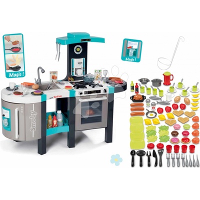 Smoby set kuchynka elektronická Tefal French Bubble a sada potravín 100 kusov 311206-13