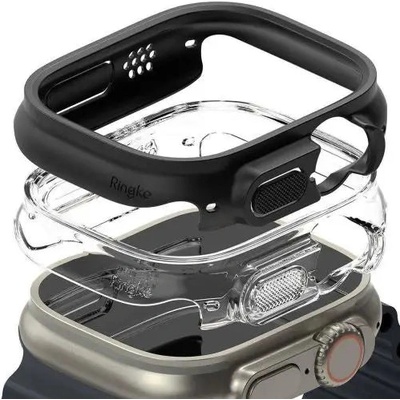 Ringke Защитен Кейс Ringke за Apple Watch Ultra Slim Clear +, матово черен (S680001RS)