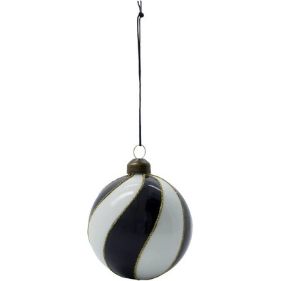 House Doctor Коледни топки Coil черно-бели 4 бр (206863067)