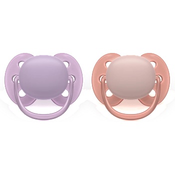 Philips Avent Pacifier Ultra Soft SCF091/43, 6-18 м. , 2 броя (SCF091/43)