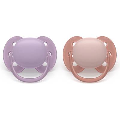 Philips Avent Pacifier Ultra Soft SCF091/43, 6-18 м. , 2 броя (SCF091/43)