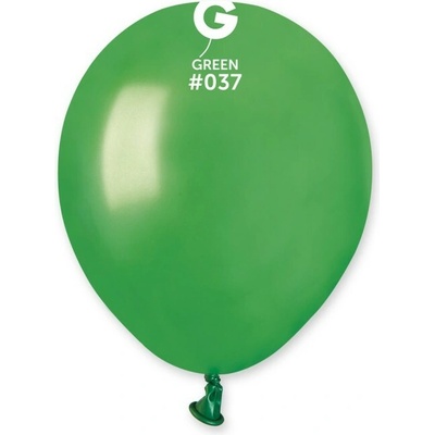 Svet balonku Balónik metalický zelený 13 cm