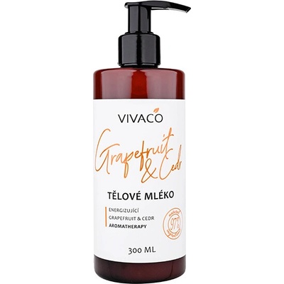 VIVACO Tělové mléko Grapefruit a Cedr 300 ml
