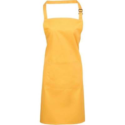 Premier Zástěra s laclem a kapsou na břiše Colours PR 154 sunflower