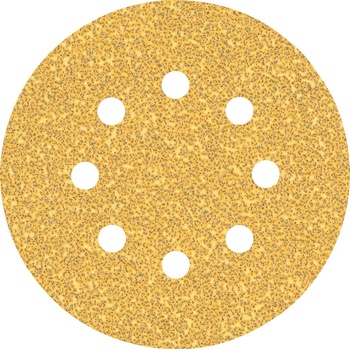 Bosch Brúsny papier EXPERT C470 s 8 otvormi pre excentrické brúsky, 125 mm, zrnitosť 40, 5 ks 2608900803