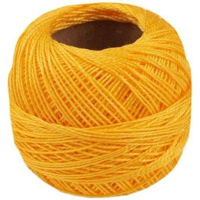 Vyšívací příze Perlovka Niťárna Varianta: 1162 Lemon, Balení: 10 ks 19089/6096/62793