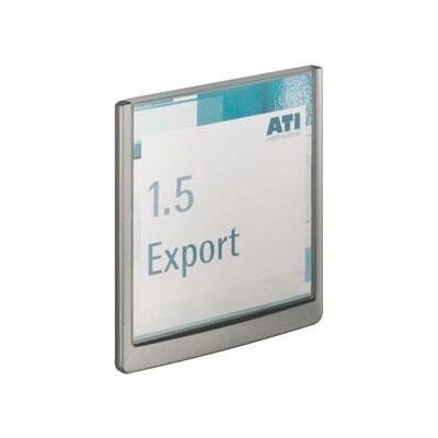 DURABLE CLICK SIGN informačná tabuľka 149x148,5 mm sivá