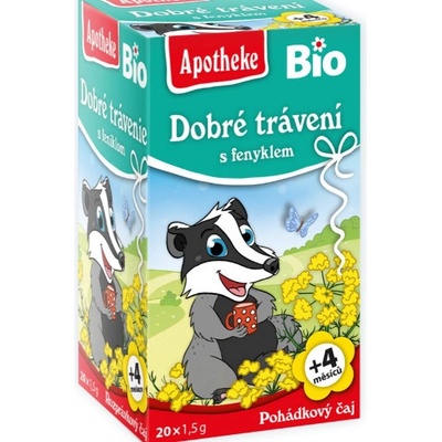 Apotheke BIO čaj dětský na dobré trávení s fenyklem 20x1,5g