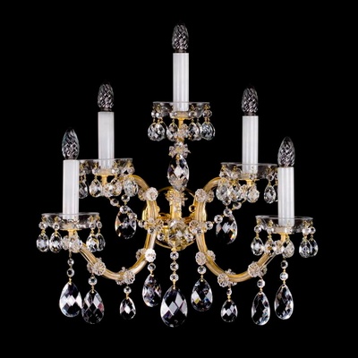 Nástěnná lampa Marie Terezie N415CLN, Varianta Stříbrná