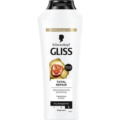 Gliss Kur Gliss ošetrujúci šampón Total Repair pre suché namáhané vlasy 400 ml šampón