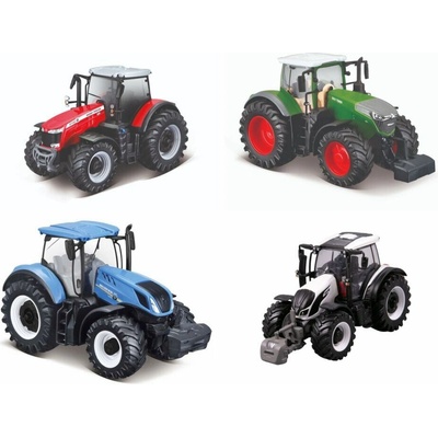 Bburago Farm Tractor 13 cm modrá