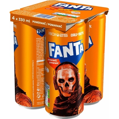 Fanta Pomaranč 4 x 330 ml