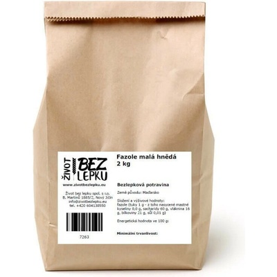 Život bez lepku Fazuľa malá hnedá 2 kg