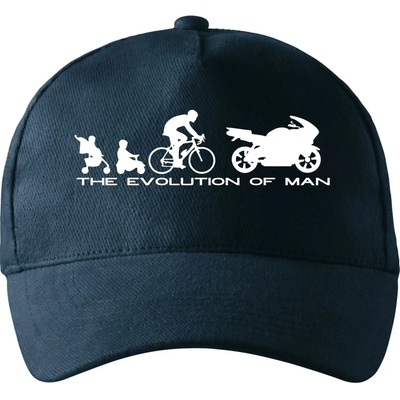 Evolution of man supersport so zahnutým šiltom a mosaznou sponou Tmavomodrá takmer čierna