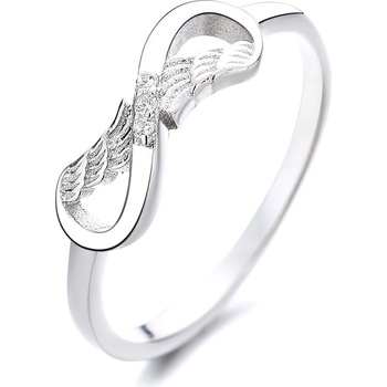 DELIS Пръстен от сребро 925, jw1372, модел "безкрайност", с родиево покритие (jw1372)