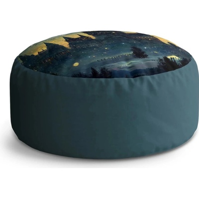 Sablio Taburet Circle Nočný Rokfort: 38x48 cm