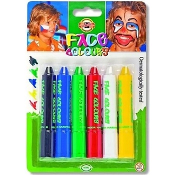Obličejové barvy KOH-I-NOOR FACE COLOURS 6 ks