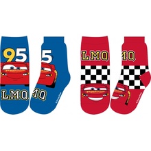 Autá 5234A346 Chlapčenské ponožky modrá / červena