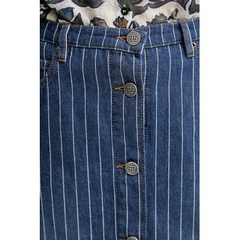 MUNTHE Памучна дънкова пола munthe livono в синьо дълга със стандартна кройка 253123825316 (253123825316)