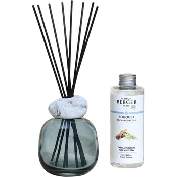 Maison Berger Paris Арома дифузер Mineral с аромат Бял Чай синьо-бял (7832)